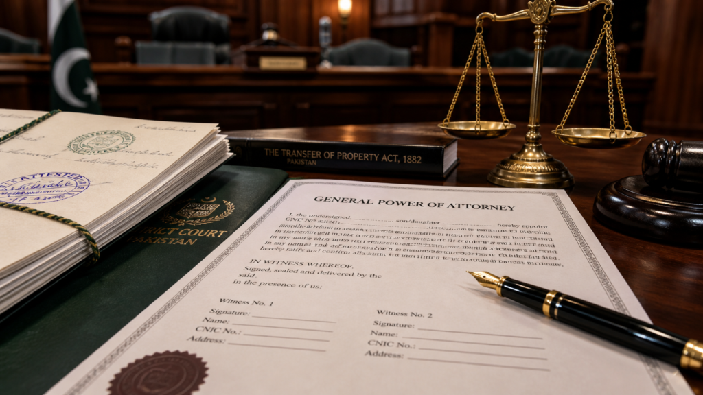 power of attorney law in Pakistan witness proof