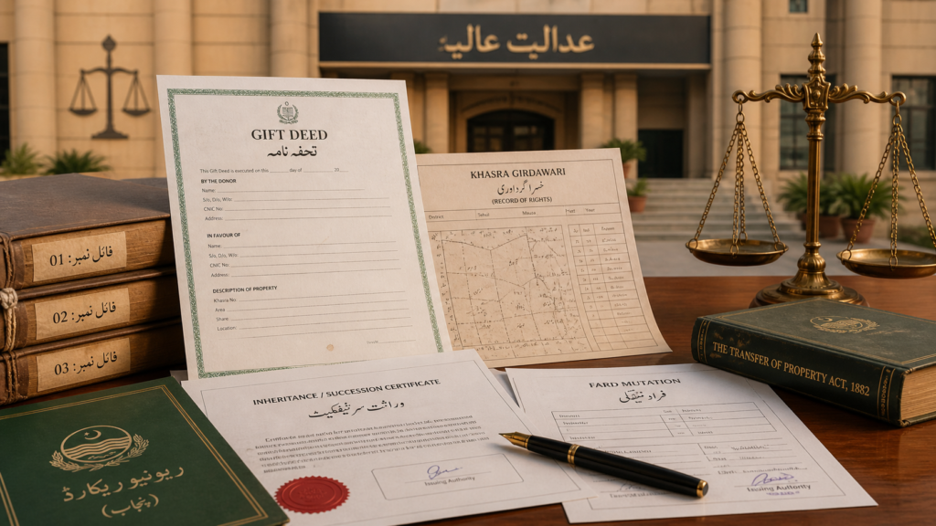 practical lessons on cancellation of gift deed in Pakistan