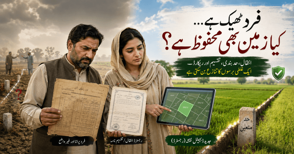 Punjab land revenue guide for Fard mutation partition and land records