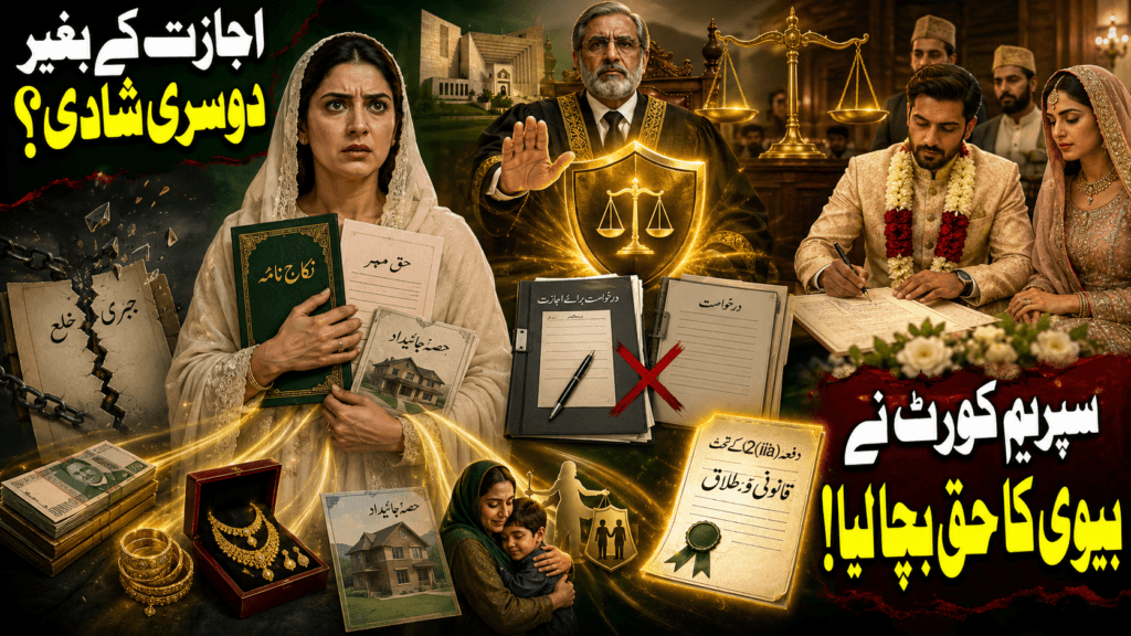 Second Marriage Law in Pakistan Supreme Court judgment protecting first wife’s dower and dissolution rights