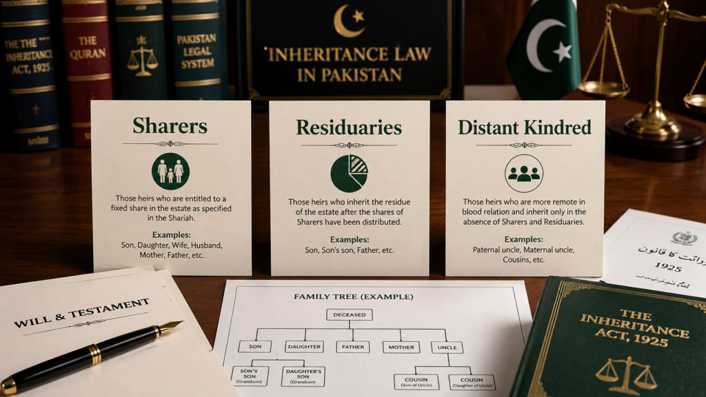 Sharers Residuaries Distant Kindred Hanafi inheritance law Pakistan