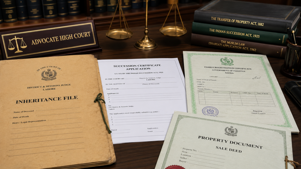 succession certificate inheritance case Pakistan