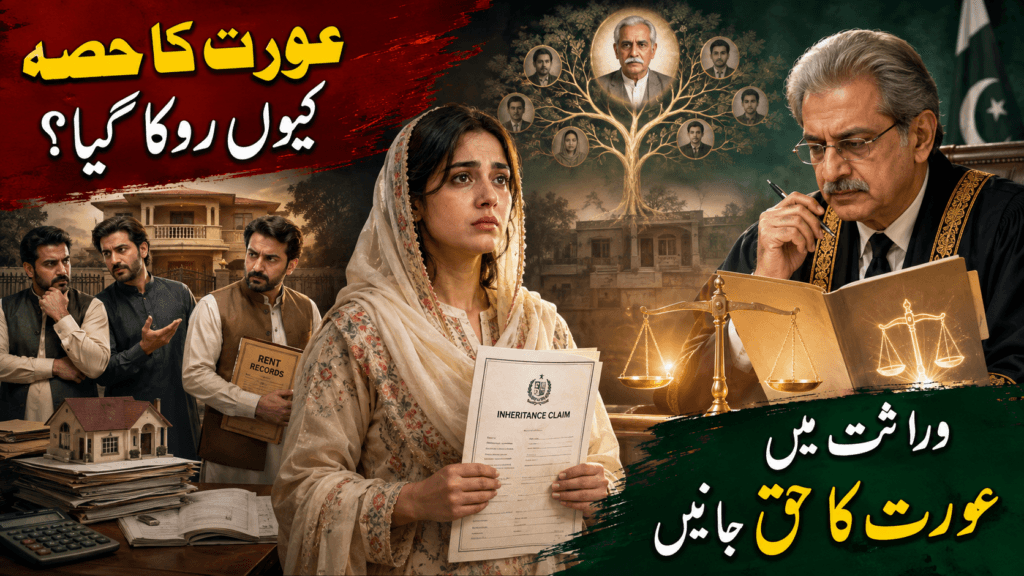 Women Inheritance Rights in Pakistan showing a daughter fighting for her lawful property share before the Supreme CourtWomen Inheritance Rights in Pakistan showing a daughter fighting for her lawful property share before the Supreme Court