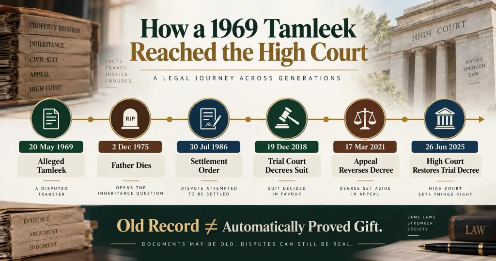 2026 CLC 176 timeline from 1969 tamleek to Peshawar High Court ruling