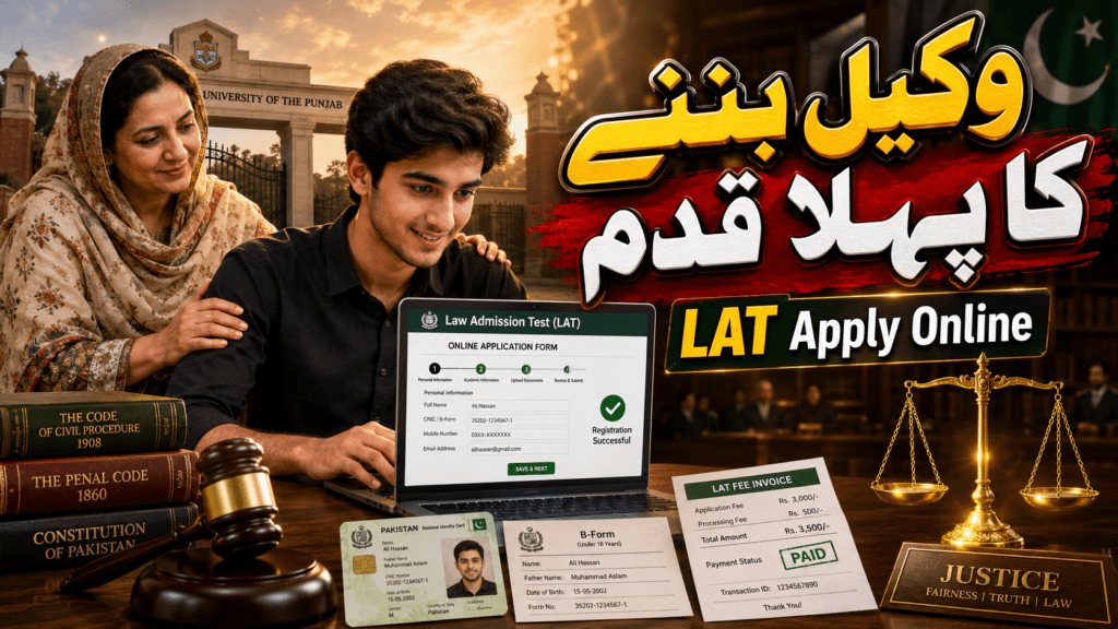 lat test online apply guide for Pakistani law students