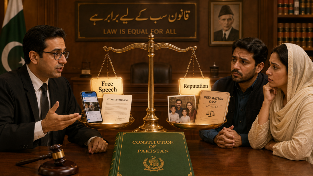 Free Speech and Reputation Balance in Pakistan Balance between reputation and freedom of speech in Pakistan
