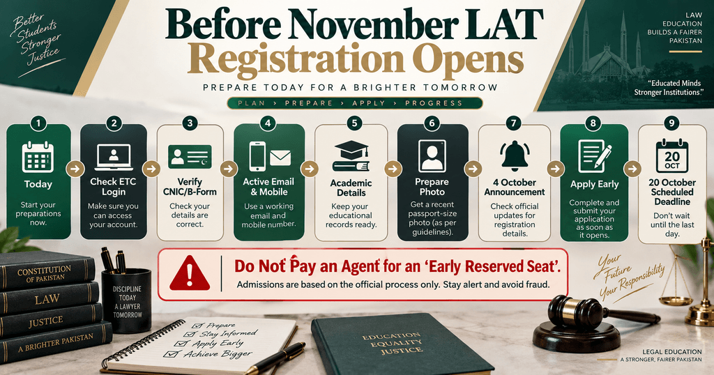 November LAT Registration Preparation Checklist LAT Test Date 2026 November registration preparation checklist