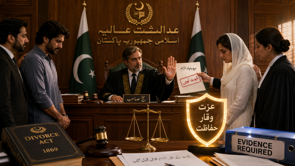 Christian Divorce in Pakistan requires strict proof of adultery allegations