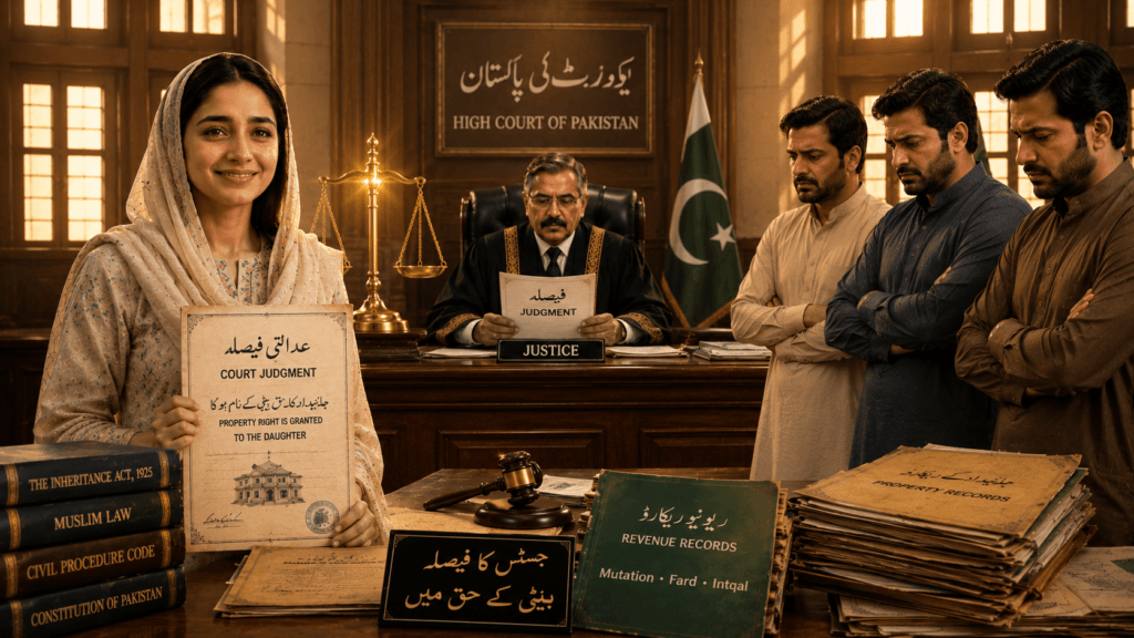 Final judgment under Tamleek Law in Pakistan.