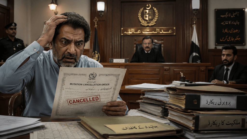 Gift in Pakistan unlawful mutation cancellation case