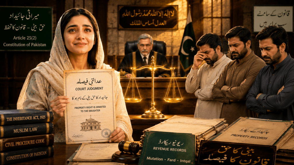High Court protects daughter under Tamleek Law in Pakistan.
