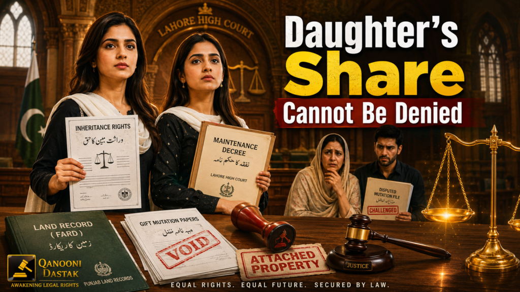 Daughter Share in Father Property in Pakistan Judgment Daughter share in father property in Pakistan legal judgment