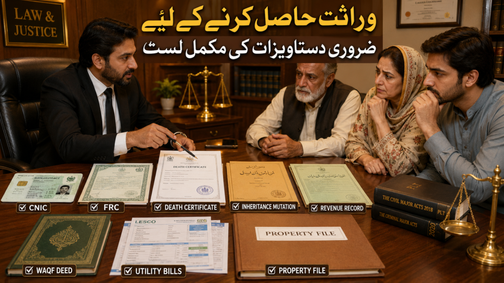 Property Documents for Escheat Case Pakistan Property dispute documents for escheat and inheritance case in Pakistan