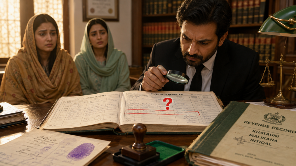 Gift Mutation Challenge in Pakistan Inheritance Case Gift mutation challenge in daughter inheritance case Pakistan