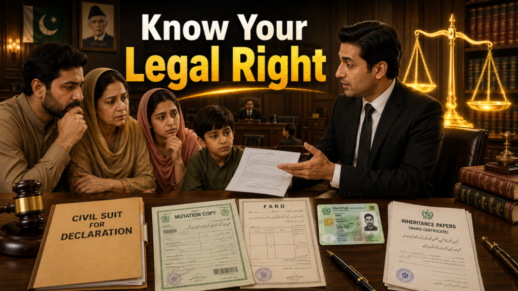 Civil Suit for Declaration explained for property owners in Pakistan