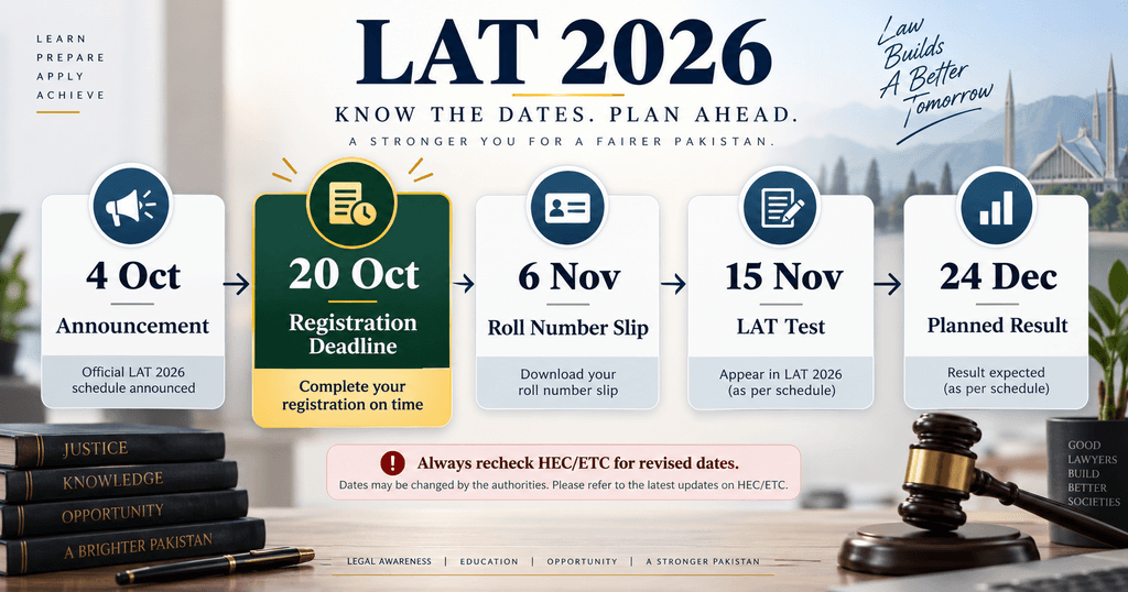 LAT 2026 registration deadline and November test schedule