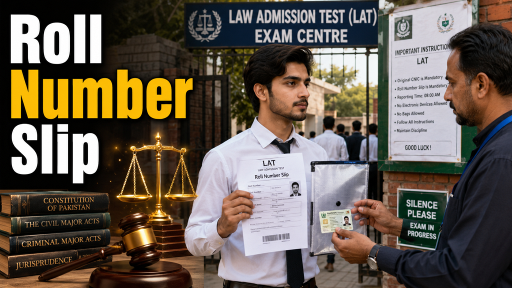 LAT test date 2026 roll number slip and required documents