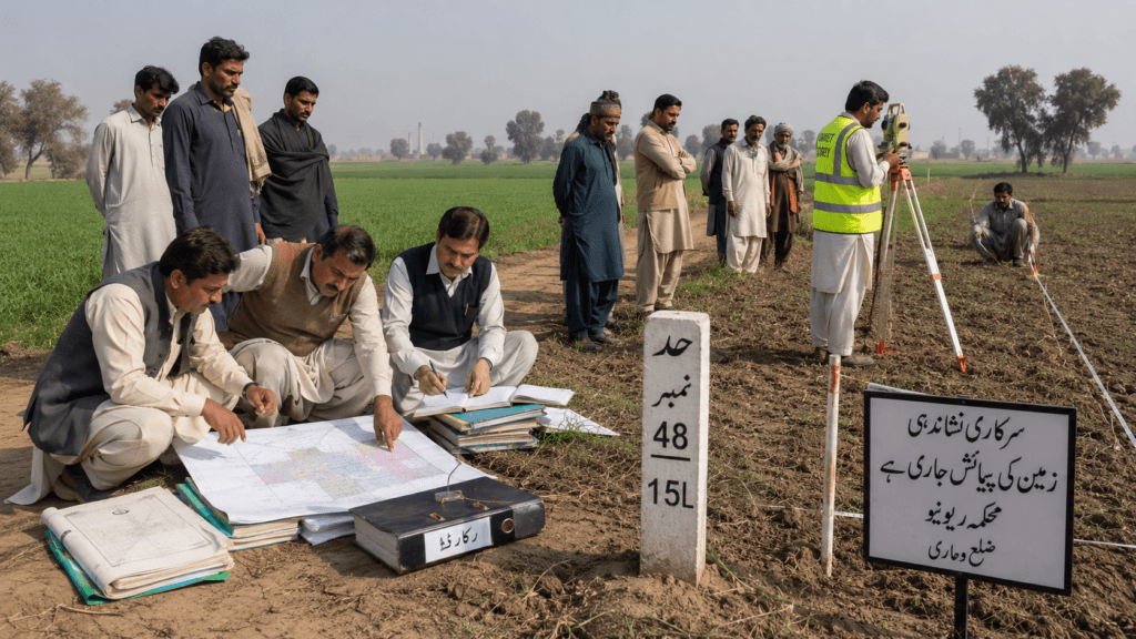 Property Possession land demarcation process in Pakistan