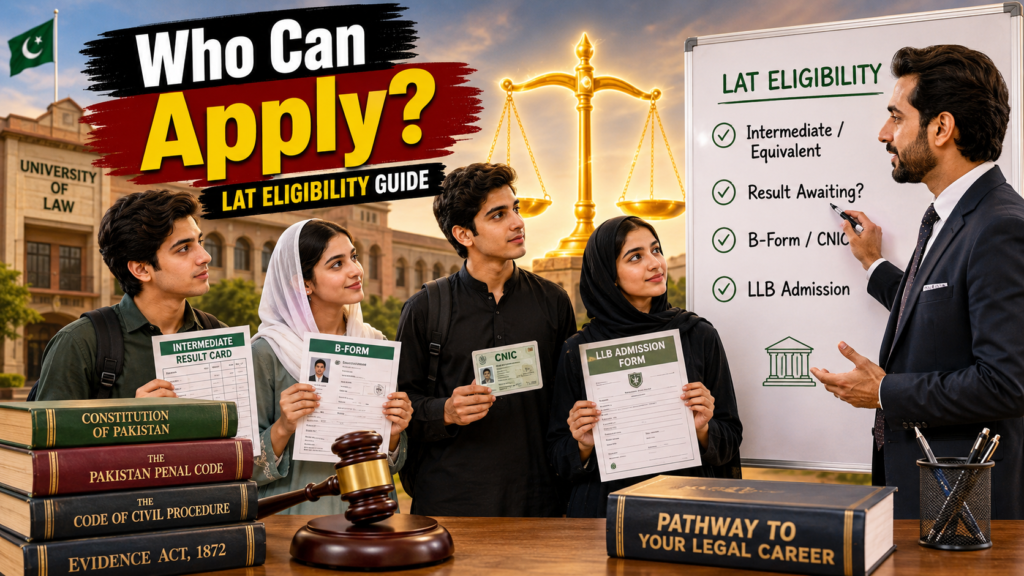 Eligibility for LAT test date 2026 for Pakistani students