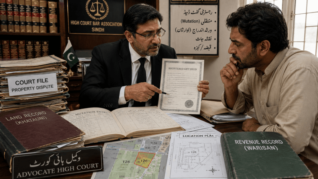 Property Ownership Dispute in Sindh involving gift deed and mutation