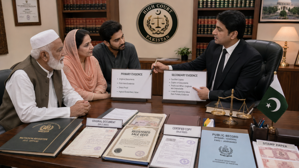 Documentary Evidence under Qanun e Shahadat Order qanun e shahadat order documentary evidence certified copies