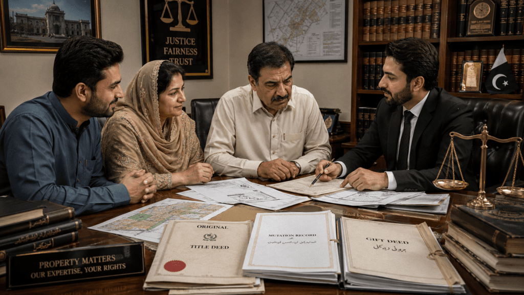 Gift in Pakistan property ownership legal advice