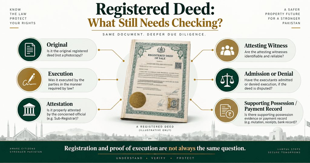 Article 79 proof of registered documents in Pakistan