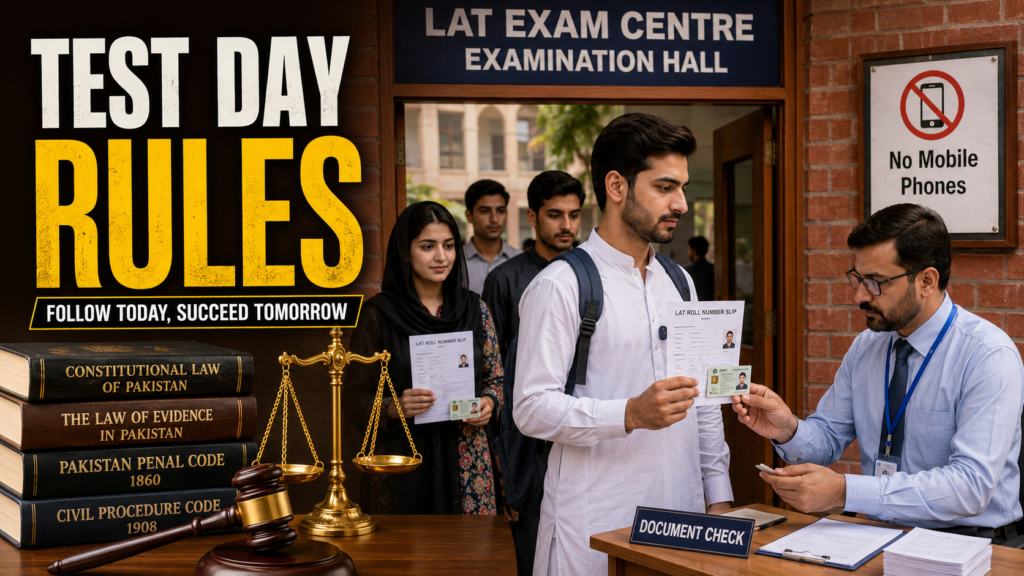 LAT test date 2026 exam centre rules for students