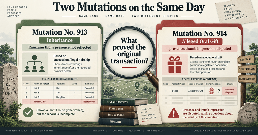Mutation No. 913 and 914 disputed gift comparison