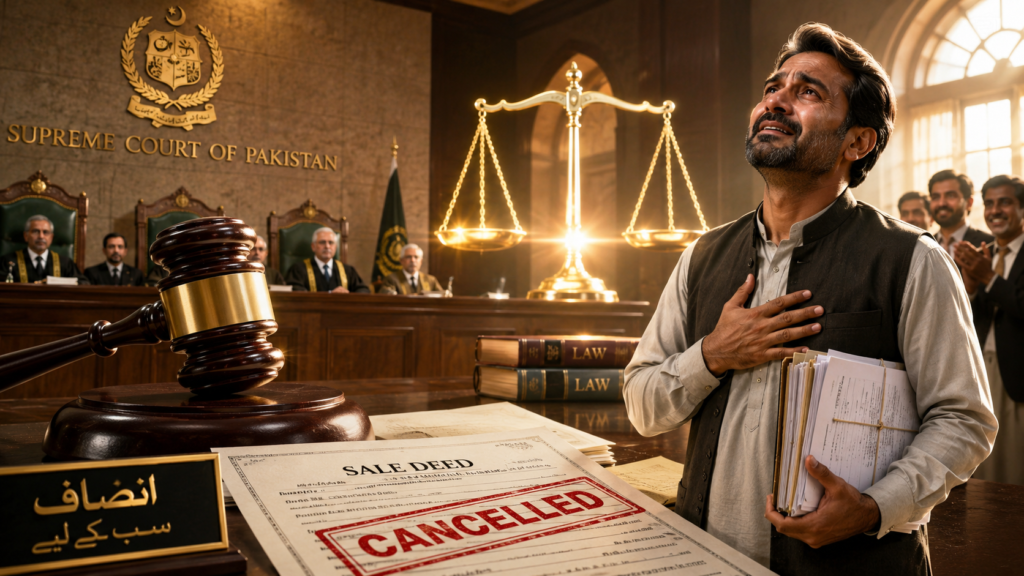 Court Cancels Fake Sale Deed in Pakistan Fake Sale Deed in Pakistan cancelled by court after property fraud evidence
