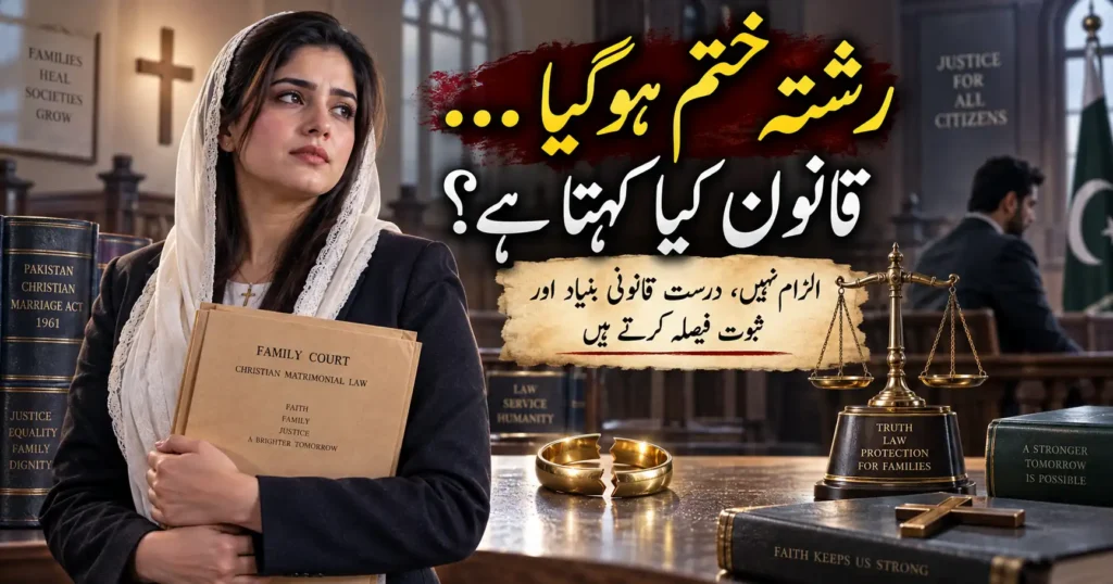 Christian Divorce in Pakistan legal grounds, evidence and court rights