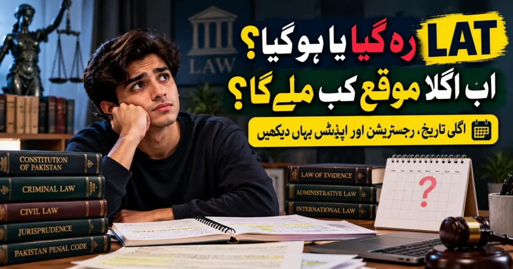LAT Test Date 2026 update for students checking the next HEC law admission test