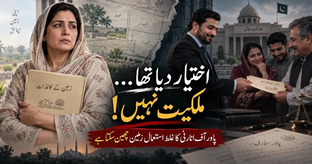 Power of Attorney Misuse in Pakistan involving family land transfer