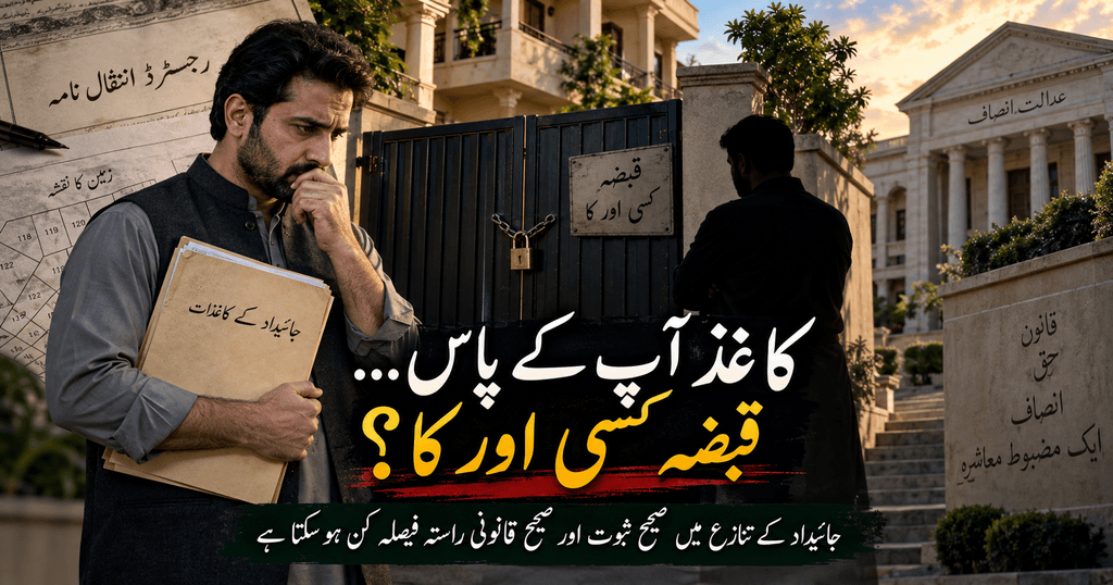 Property Dispute Law in Pakistan legal remedies for ownership and possession disputes