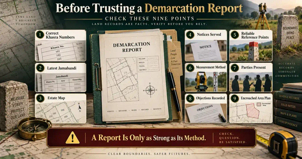Punjab property demarcation checks for reliable possession evidence