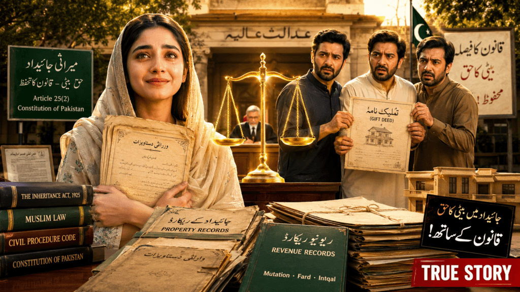 Tamleek Law in Pakistan – daughter wins inheritance case after High Court rejects disputed Gift Deed.