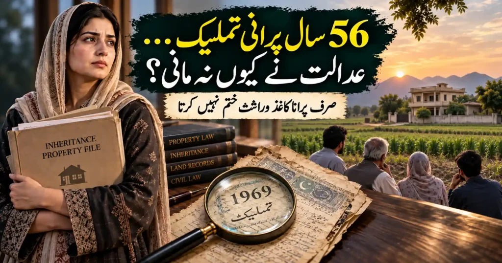 Tamleek Law in Pakistan old gift deed challenged in daughter inheritance dispute