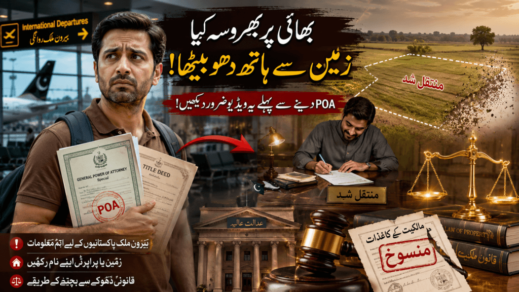 Property Transfer Through Power of Attorney Legal Dispute Property Transfer Through Power of Attorney involving overseas Pakistani property dispute