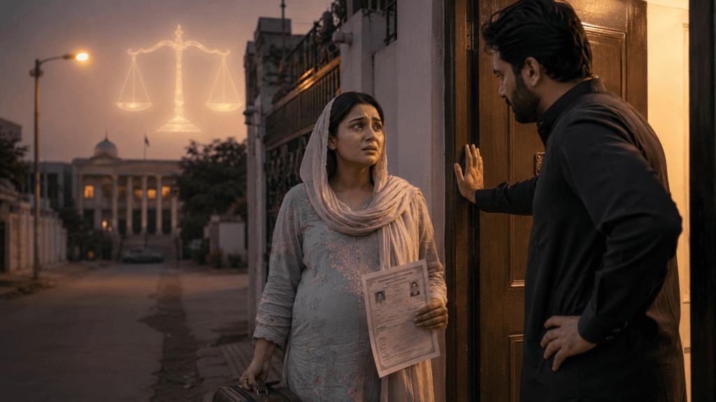 Pregnant Pakistani wife expelled from matrimonial home before filing a Khula case