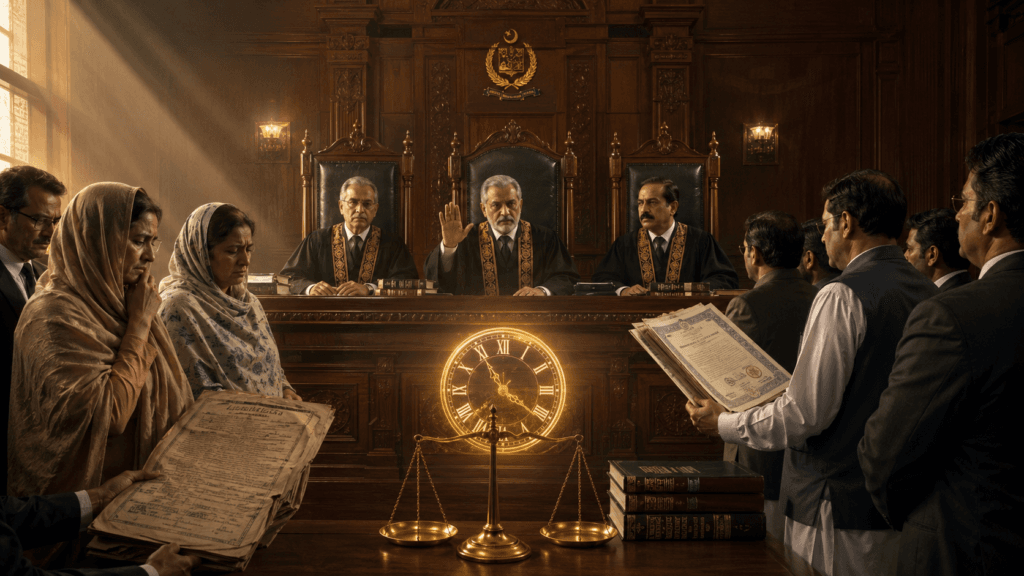 Supreme Court dismissing a delayed inheritance claim because of limitation