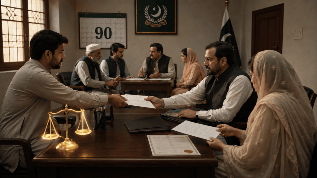 Talaq Notice and 90-Day Rule Written talaq notice and ninety-day reconciliation procedure in Pakistan