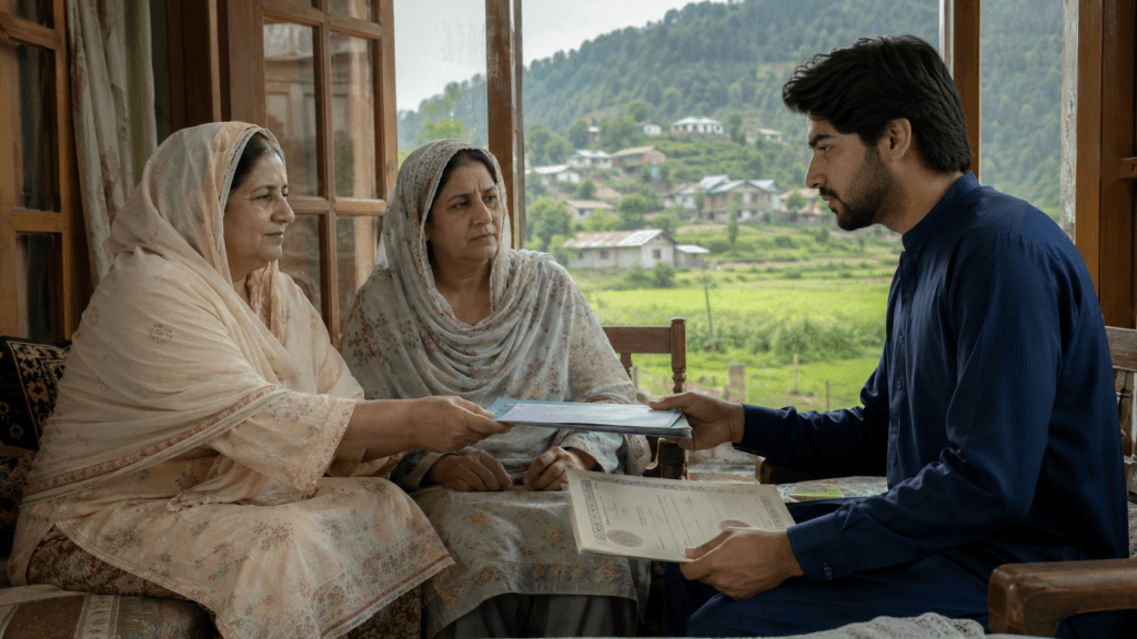 Women Trust Nephew with Property Power of Attorney Illiterate Pakistani women giving a General Power of Attorney to their nephew for managing property
