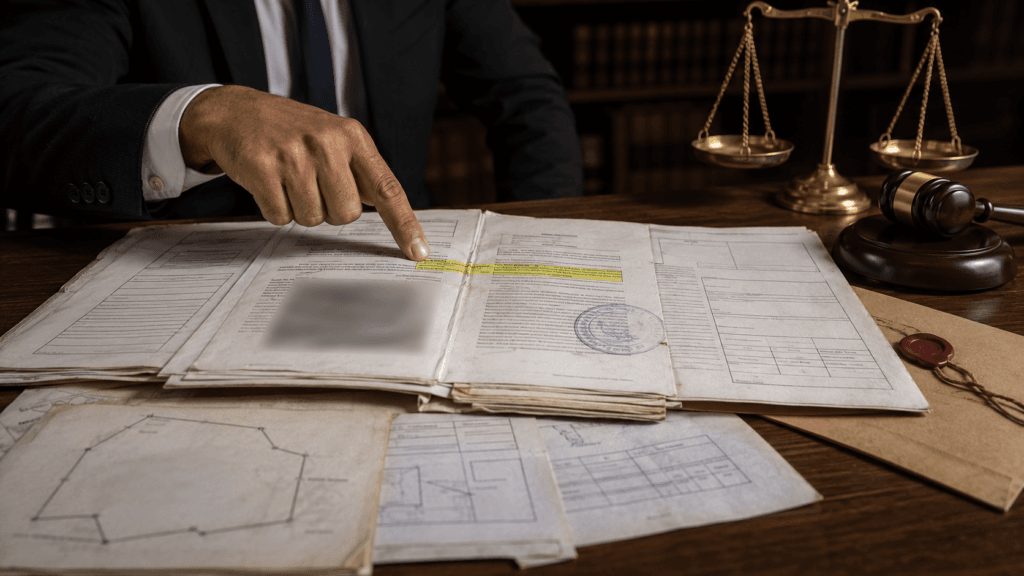 Notary Public attestation on a vague property compromise document