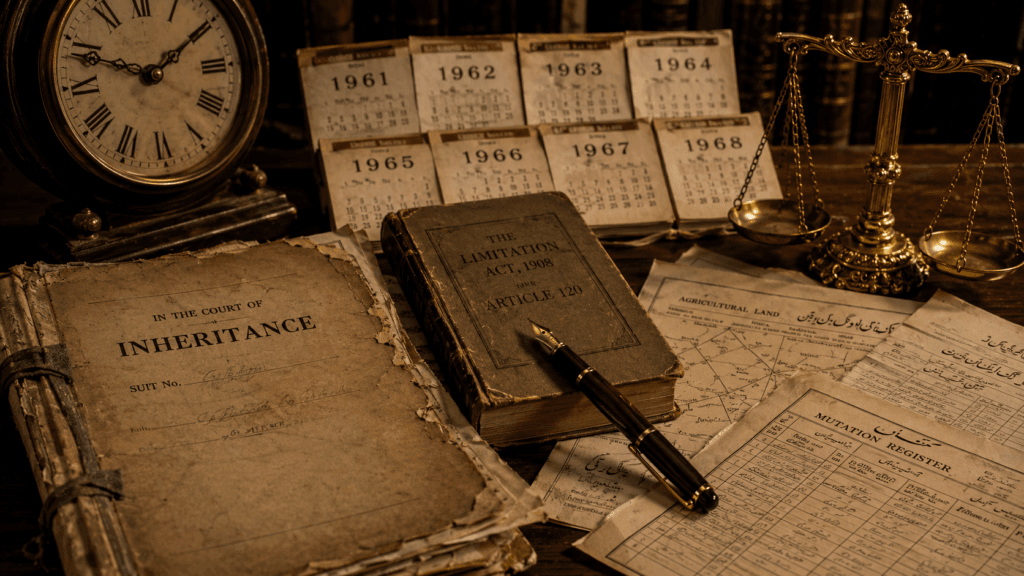Six-year limitation period for a delayed inheritance property claim
