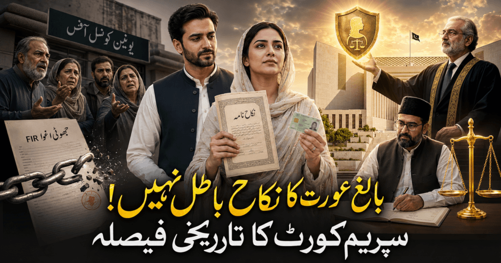 Court marriage in Pakistan and Supreme Court protection for an adult Muslim couple