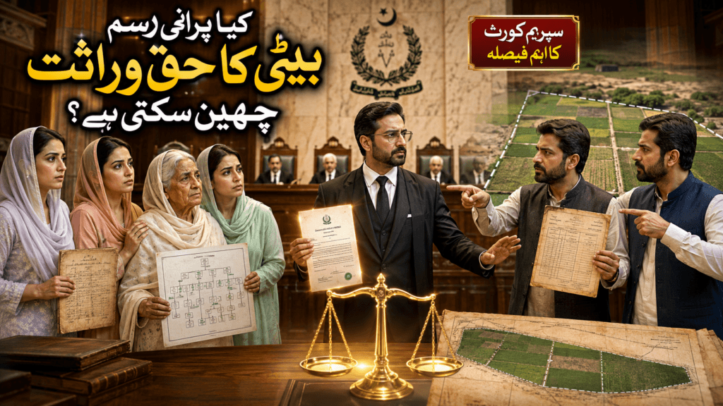 Daughters Inheritance Rights in Pakistan Supreme Court judgment protecting daughters’ shares