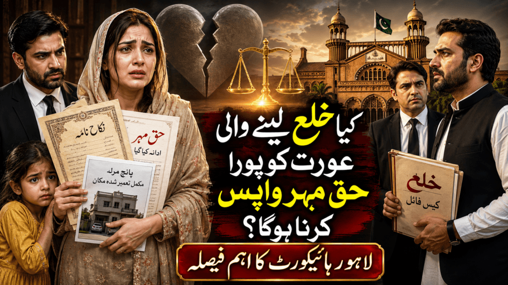 Grounds for Khula in Pakistan and wife’s right to retain Haq Mehr after cruelty and non-maintenance