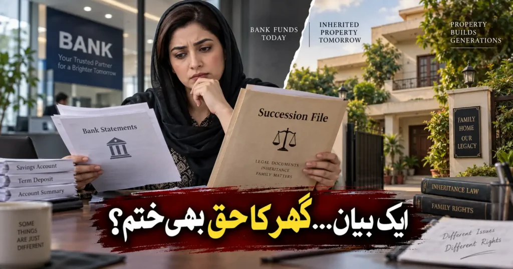 Succession Certificate dispute over bank money and a sister’s inheritance rights