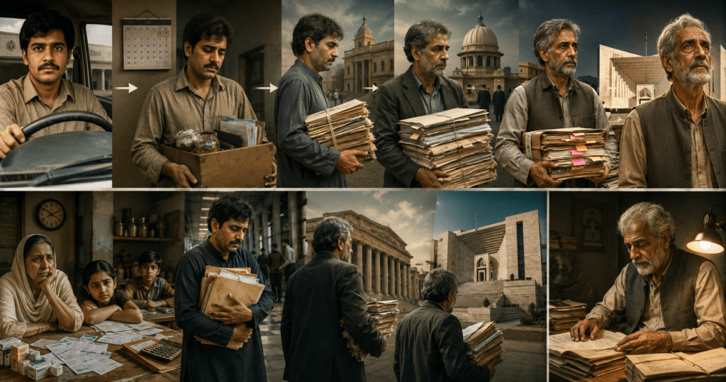 Daily-wage driver’s long reinstatement and pension case journey in Pakistan