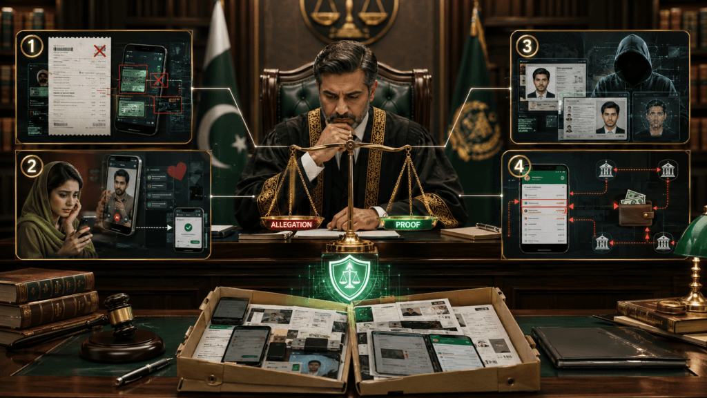 Pakistani cybercrime law covering electronic forgery, electronic fraud and identity misuse